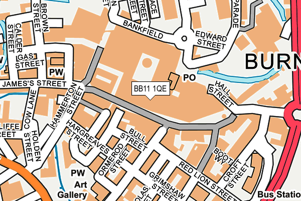 BB11 1QE map - OS OpenMap – Local (Ordnance Survey)