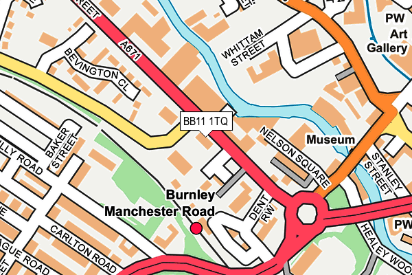 BB11 1TQ map - OS OpenMap – Local (Ordnance Survey)