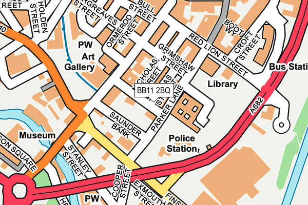 BB11 2BQ map - OS OpenMap – Local (Ordnance Survey)