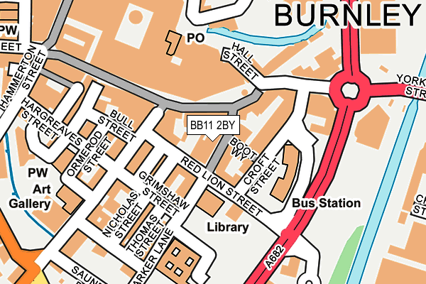 BB11 2BY map - OS OpenMap – Local (Ordnance Survey)