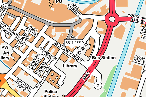 BB11 2EF map - OS OpenMap – Local (Ordnance Survey)