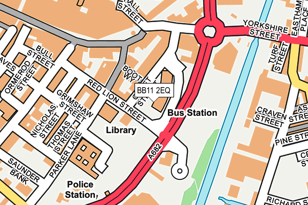BB11 2EQ map - OS OpenMap – Local (Ordnance Survey)