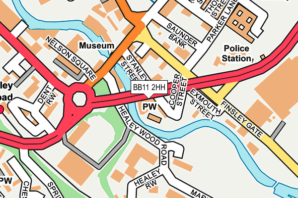 BB11 2HH map - OS OpenMap – Local (Ordnance Survey)