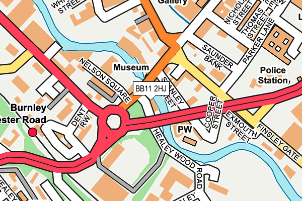 BB11 2HJ map - OS OpenMap – Local (Ordnance Survey)