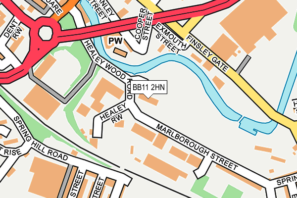 BB11 2HN map - OS OpenMap – Local (Ordnance Survey)