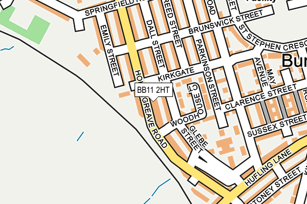 BB11 2HT map - OS OpenMap – Local (Ordnance Survey)