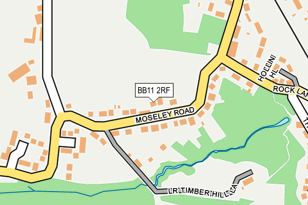 BB11 2RF map - OS OpenMap – Local (Ordnance Survey)