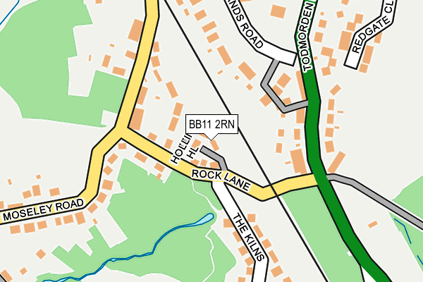 BB11 2RN map - OS OpenMap – Local (Ordnance Survey)