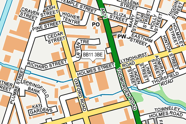 BB11 3BE map - OS OpenMap – Local (Ordnance Survey)