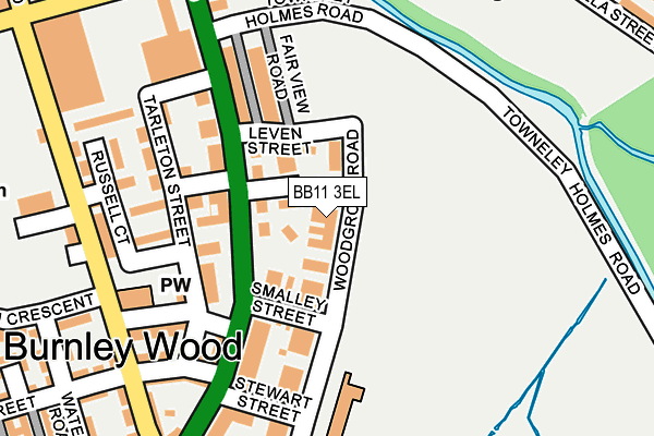 BB11 3EL map - OS OpenMap – Local (Ordnance Survey)