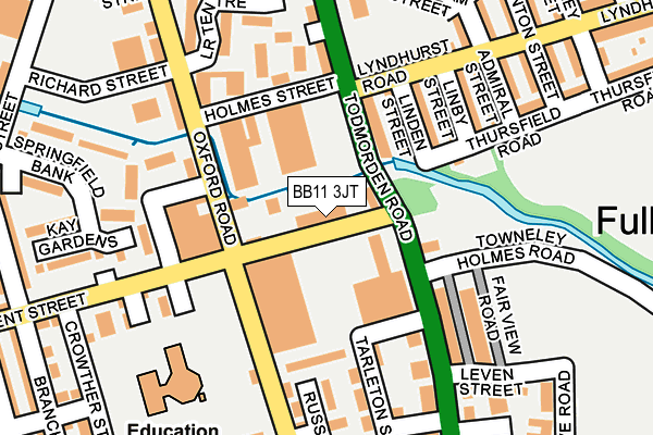 BB11 3JT map - OS OpenMap – Local (Ordnance Survey)