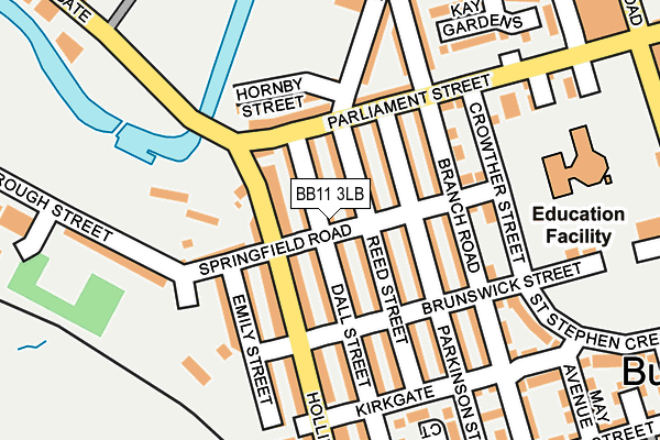BB11 3LB map - OS OpenMap – Local (Ordnance Survey)
