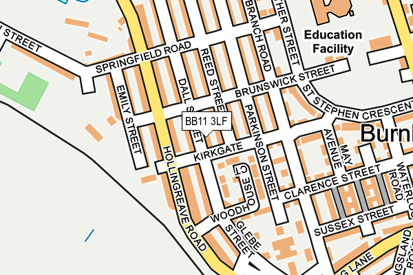 BB11 3LF map - OS OpenMap – Local (Ordnance Survey)