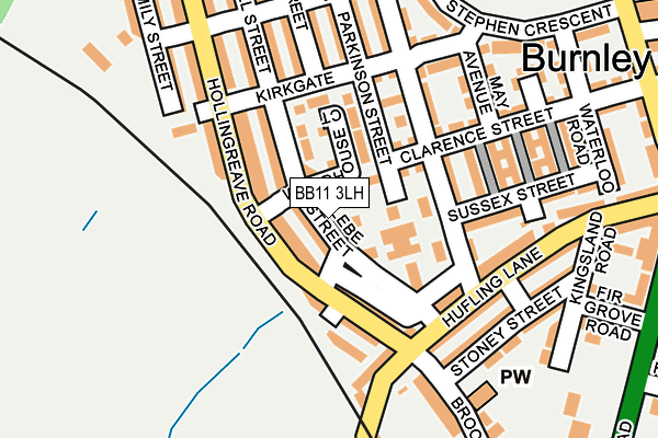 BB11 3LH map - OS OpenMap – Local (Ordnance Survey)
