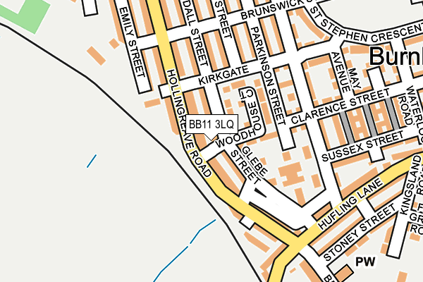 BB11 3LQ map - OS OpenMap – Local (Ordnance Survey)