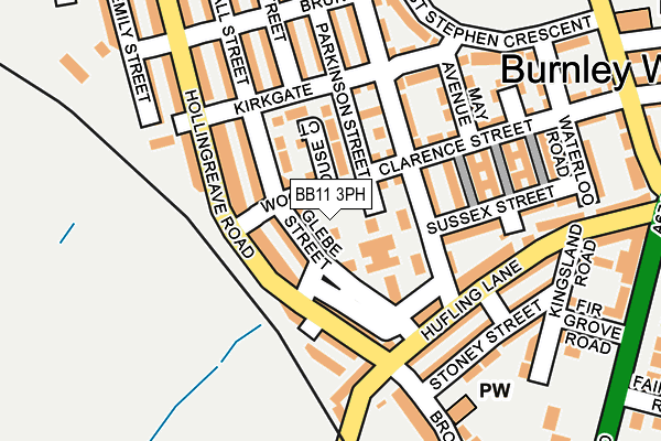 BB11 3PH map - OS OpenMap – Local (Ordnance Survey)