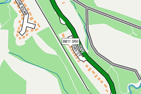 BB11 3RH map - OS OpenMap – Local (Ordnance Survey)