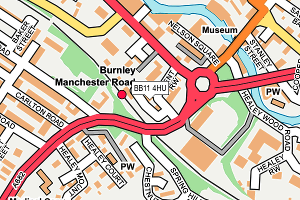 BB11 4HU map - OS OpenMap – Local (Ordnance Survey)
