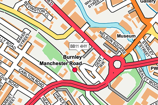 BB11 4HY map - OS OpenMap – Local (Ordnance Survey)