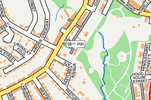 BB11 4NN map - OS OpenMap – Local (Ordnance Survey)