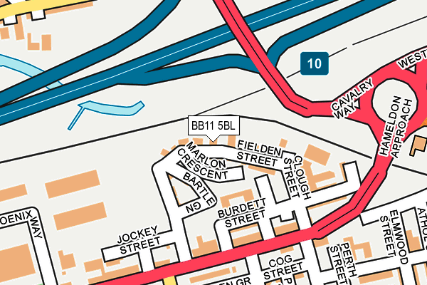 BB11 5BL map - OS OpenMap – Local (Ordnance Survey)