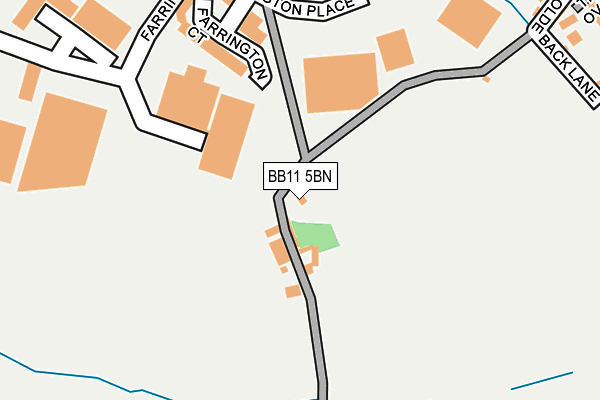 BB11 5BN map - OS OpenMap – Local (Ordnance Survey)