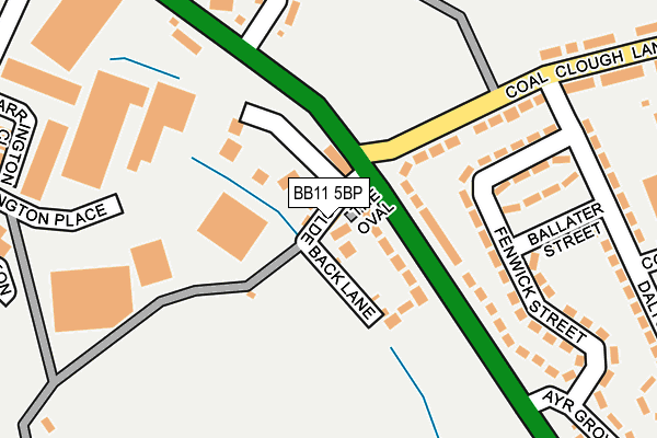 BB11 5BP map - OS OpenMap – Local (Ordnance Survey)