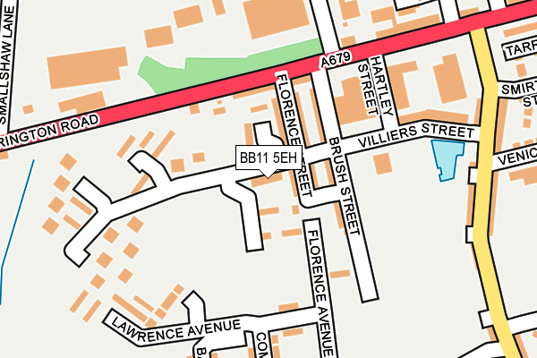 BB11 5EH map - OS OpenMap – Local (Ordnance Survey)