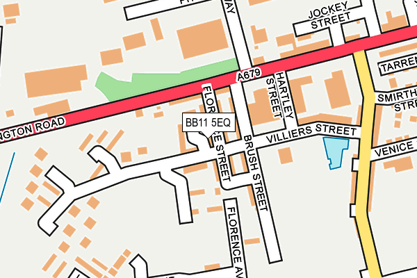 BB11 5EQ map - OS OpenMap – Local (Ordnance Survey)