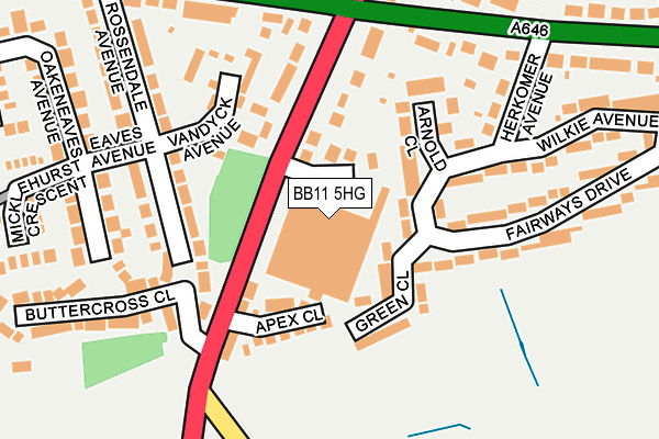 Map of THE APPLIANCE STORE LTD at local scale