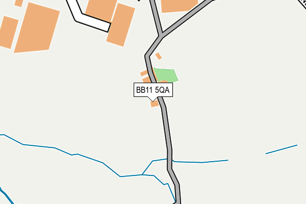 BB11 5QA map - OS OpenMap – Local (Ordnance Survey)