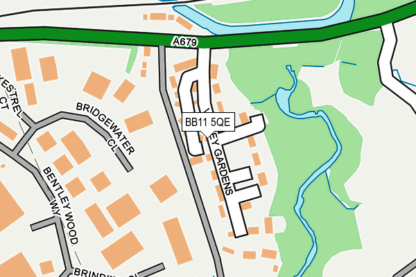 BB11 5QE map - OS OpenMap – Local (Ordnance Survey)
