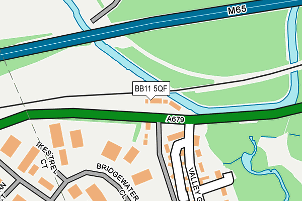 BB11 5QF map - OS OpenMap – Local (Ordnance Survey)