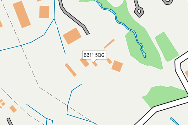 BB11 5QG map - OS OpenMap – Local (Ordnance Survey)