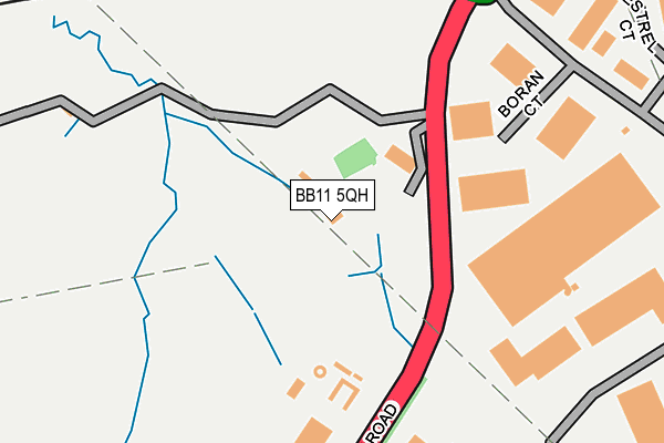 BB11 5QH map - OS OpenMap – Local (Ordnance Survey)