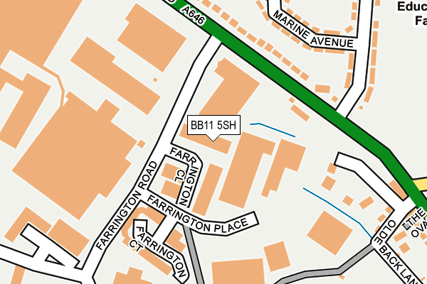 BB11 5SH map - OS OpenMap – Local (Ordnance Survey)