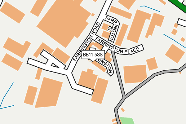 BB11 5SS map - OS OpenMap – Local (Ordnance Survey)
