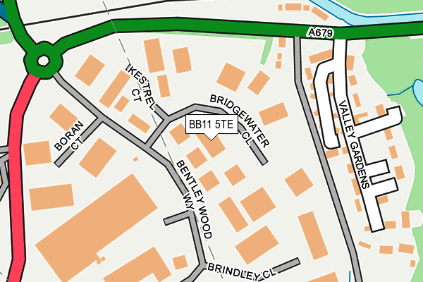 Map of THE BARLEY MOW TRADING COMPANY LIMITED at local scale