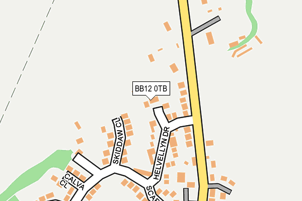 BB12 0TB map - OS OpenMap – Local (Ordnance Survey)