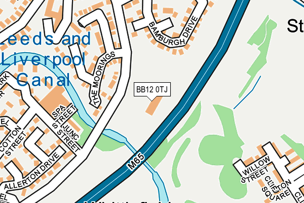 BB12 0TJ map - OS OpenMap – Local (Ordnance Survey)