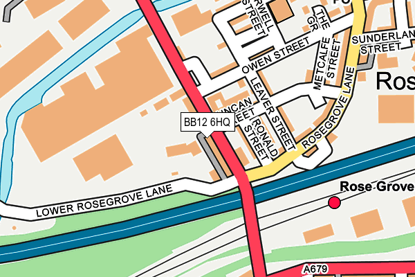 BB12 6HQ map - OS OpenMap – Local (Ordnance Survey)