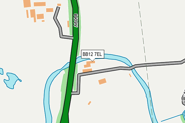 BB12 7EL map - OS OpenMap – Local (Ordnance Survey)
