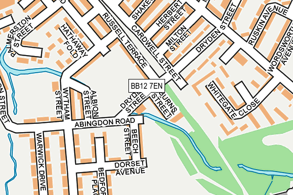 BB12 7EN map - OS OpenMap – Local (Ordnance Survey)