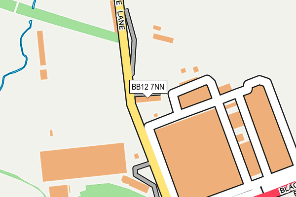 BB12 7NN map - OS OpenMap – Local (Ordnance Survey)