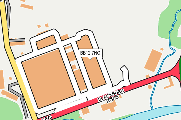 BB12 7NQ map - OS OpenMap – Local (Ordnance Survey)