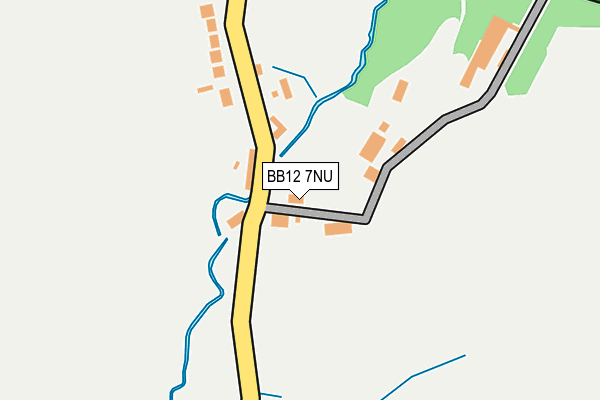 BB12 7NU map - OS OpenMap – Local (Ordnance Survey)
