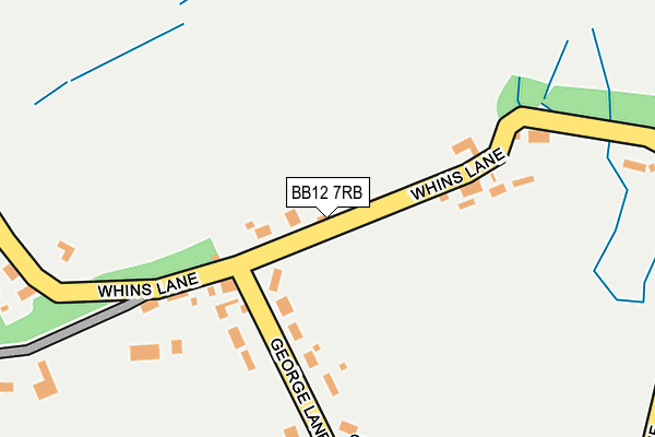 BB12 7RB map - OS OpenMap – Local (Ordnance Survey)