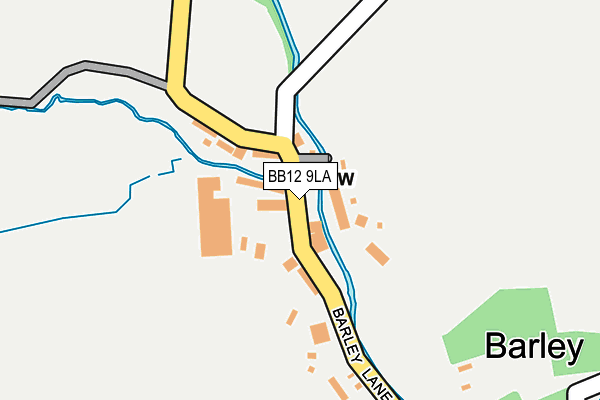 BB12 9LA map - OS OpenMap – Local (Ordnance Survey)
