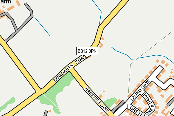 BB12 9PN map - OS OpenMap – Local (Ordnance Survey)