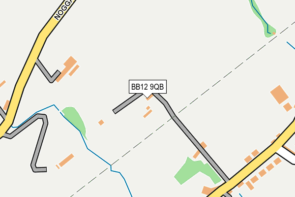 BB12 9QB map - OS OpenMap – Local (Ordnance Survey)